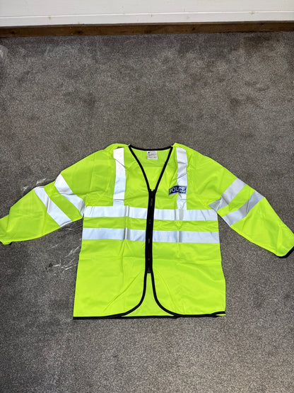 Ex Police Lightweight Hi-Vis Vest BADGED Collector Display TV Film Uniform - Large