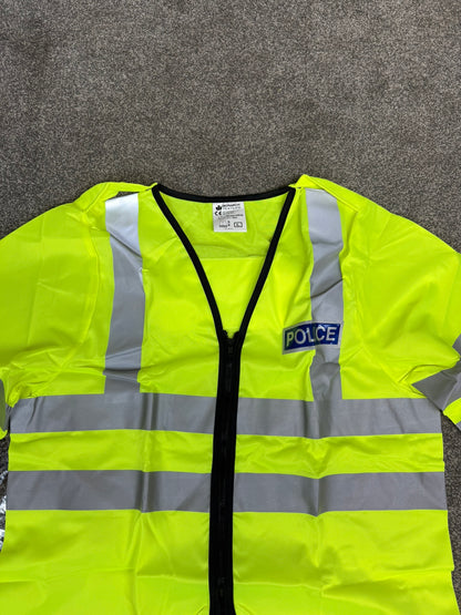 Ex Police Lightweight Hi-Vis Vest BADGED Collector Display TV Film Uniform - Large