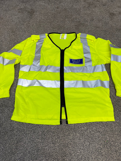 Ex Police Staff Lightweight Hi-Vis Vest BADGED Collector Display TV Film Uniform - Large