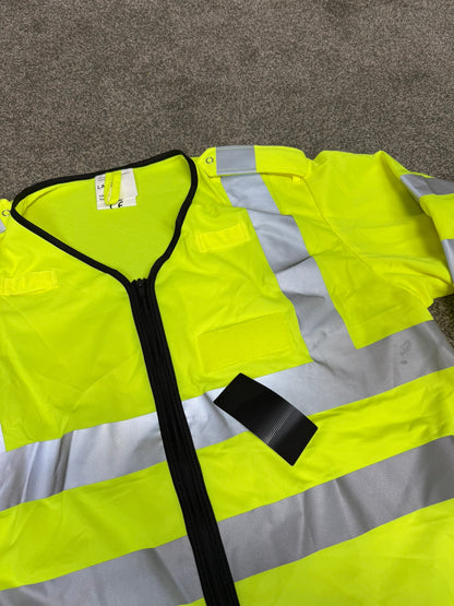 Ex Police Staff Lightweight Hi-Vis Vest BADGED Collector Display TV Film Uniform - Large
