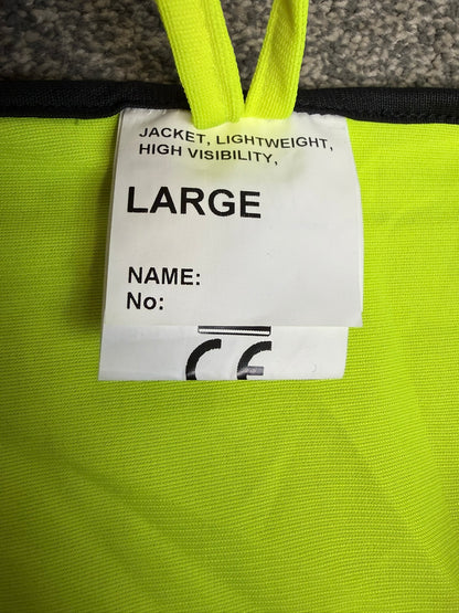 Ex Police Staff Lightweight Hi-Vis Vest BADGED Collector Display TV Film Uniform - Large
