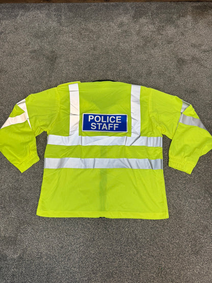 Ex Police Staff Lightweight Hi-Vis Vest BADGED Collector Display TV Film Uniform - Large