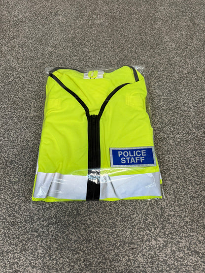 Ex Police Staff Lightweight Hi-Vis Vest BADGED Collector Display TV Film Uniform - Large