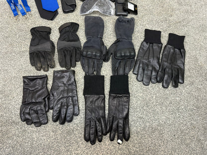 Ex Police Accessory Job Lot Belts Pouches Gloves Cap Goggles Security Lot
