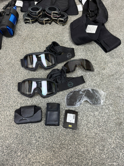 Ex Police Accessory Job Lot Belts Pouches Gloves Cap Goggles Security Lot