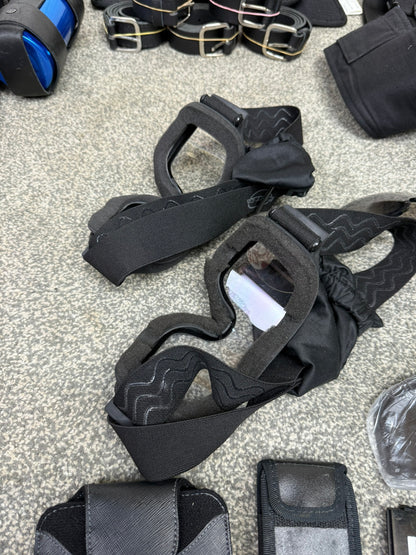 Ex Police Accessory Job Lot Belts Pouches Gloves Cap Goggles Security Lot
