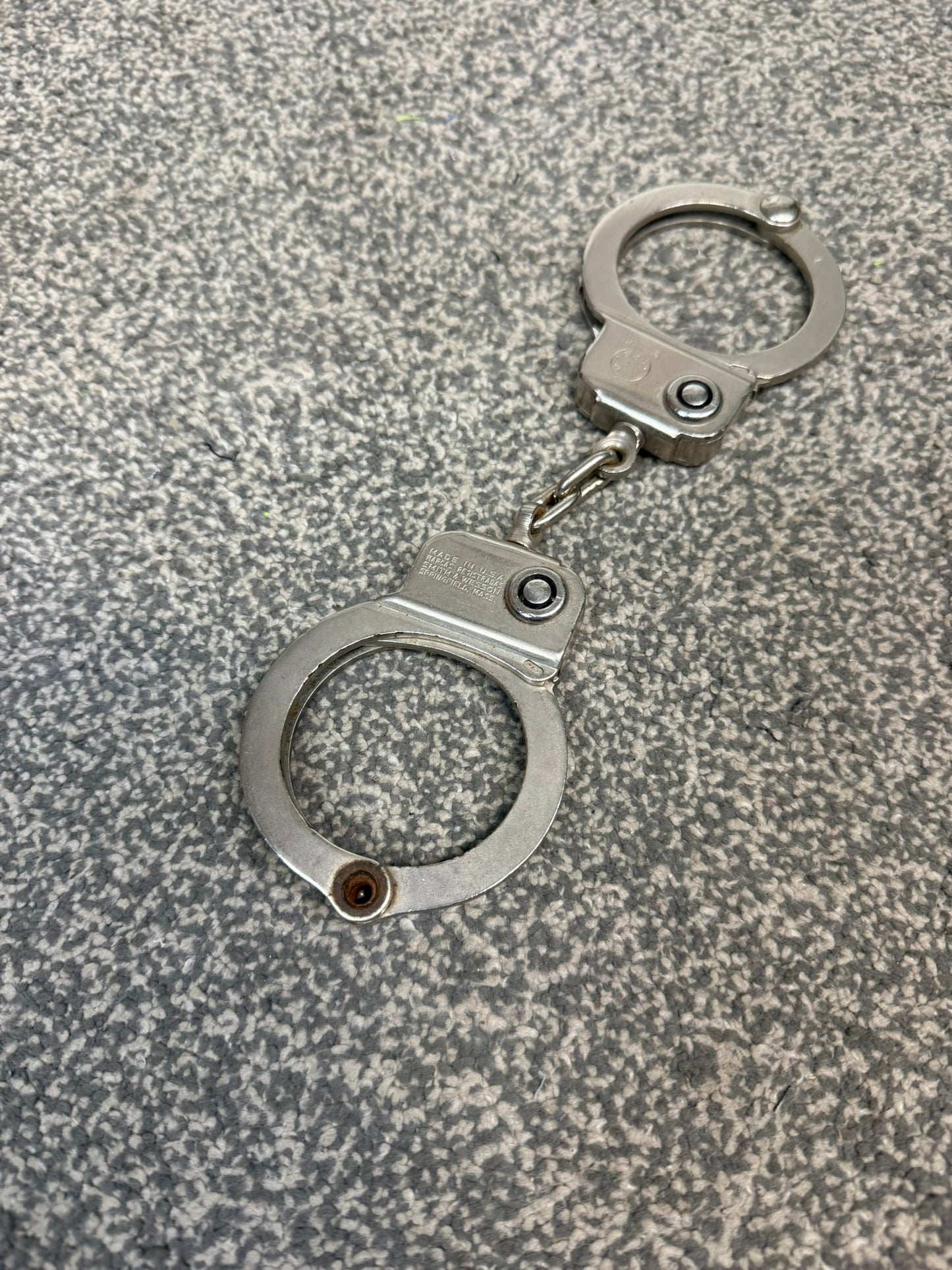 Vintage 1960's Smith & Wesson Handcuffs Model 94 Chain Cuffs - No Key