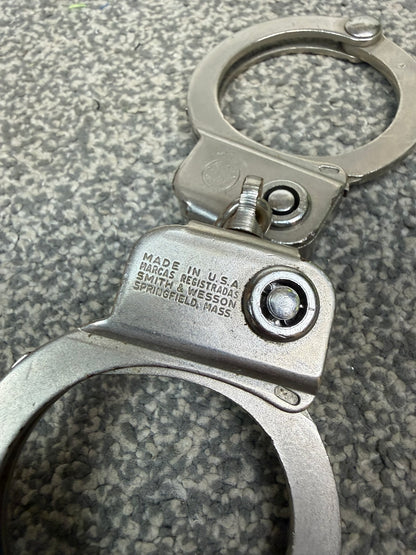 Vintage 1960's Smith & Wesson Handcuffs Model 94 Chain Cuffs - No Key