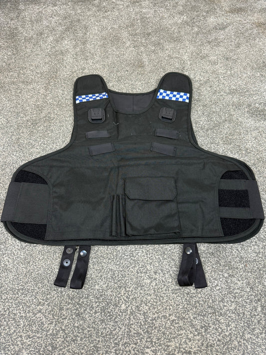 Ex Police Mehler Body Armour Cover Black Security TV Film Uniform