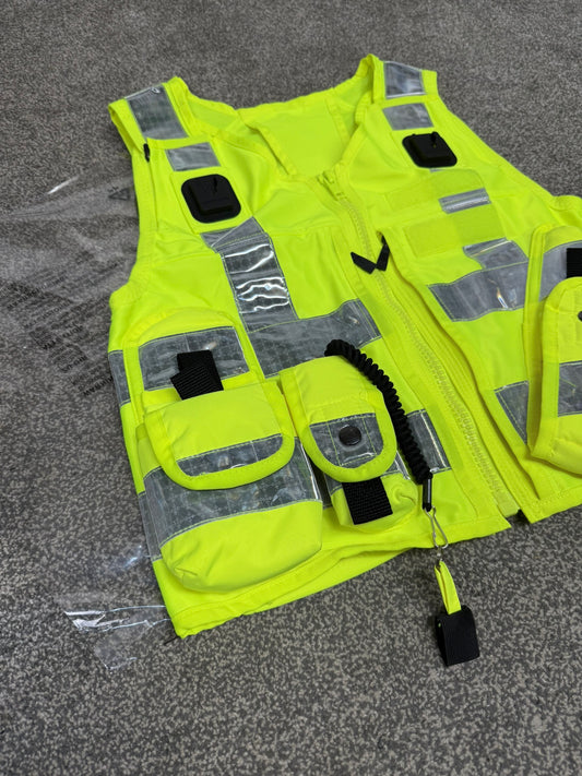 Ex Police Hi Vis Tac Vest Equipment Utility Vest Model 774 Patrol SIA Security