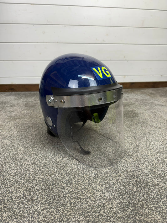 Ex Police Riot Helmet Defender 64cm Genuine Obsolete Collectable Display Airsoft Paintball