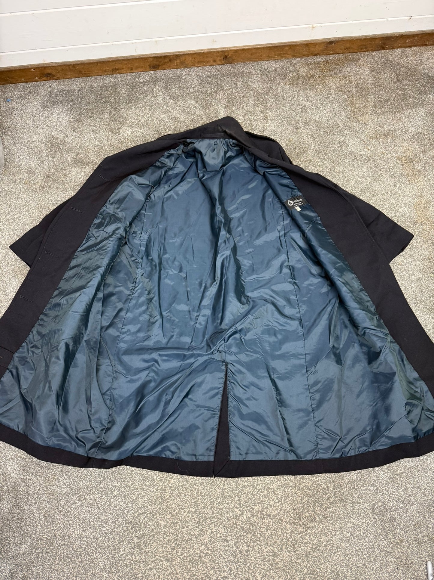 Ex Police Vintage Grantham Weatherwear Overcoat Trenchcoat Long Coat