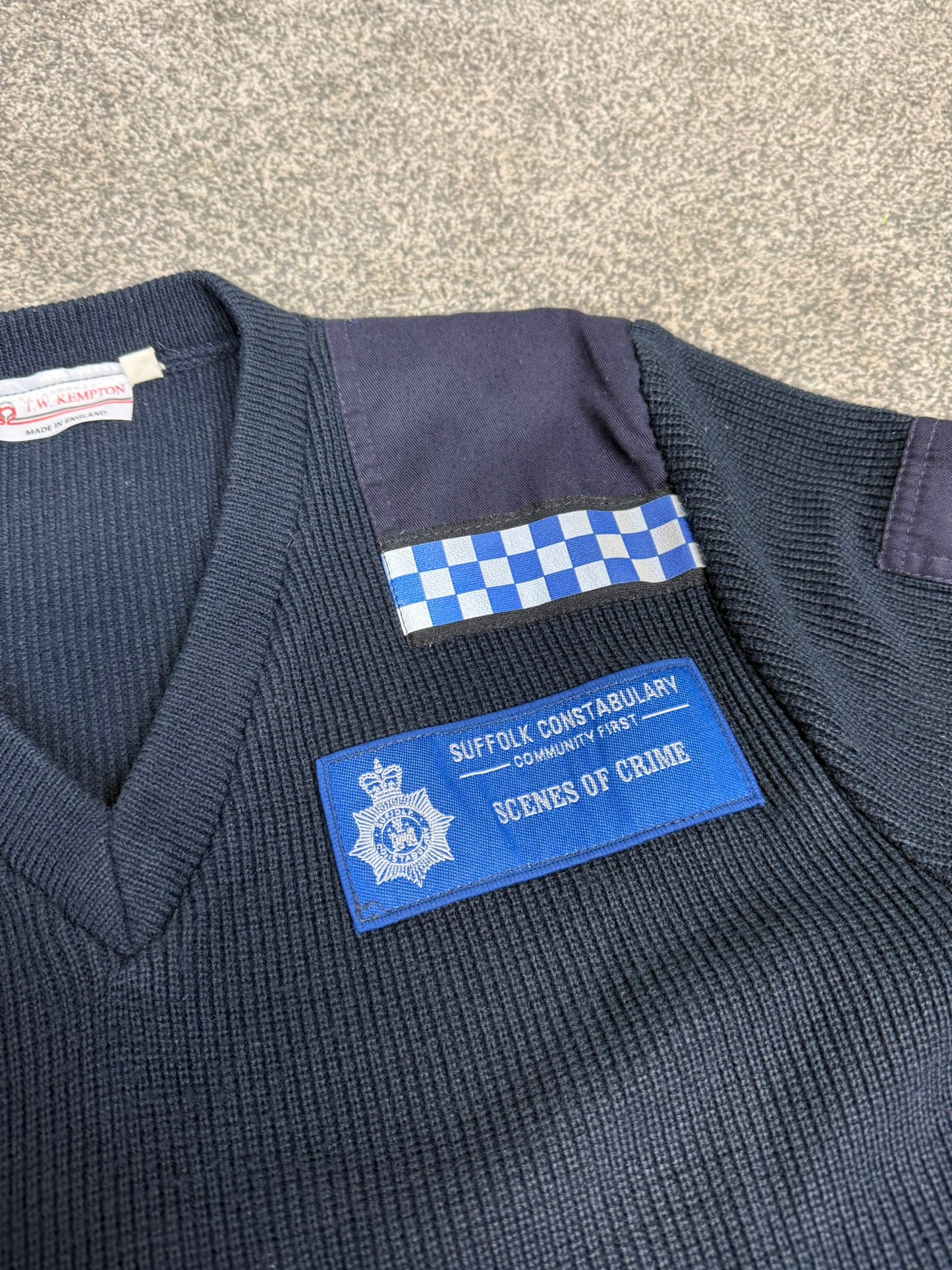Ex Suffolk Constabulary Police SOCO Pullover Commando Wool Jumper Collector Film TV Display