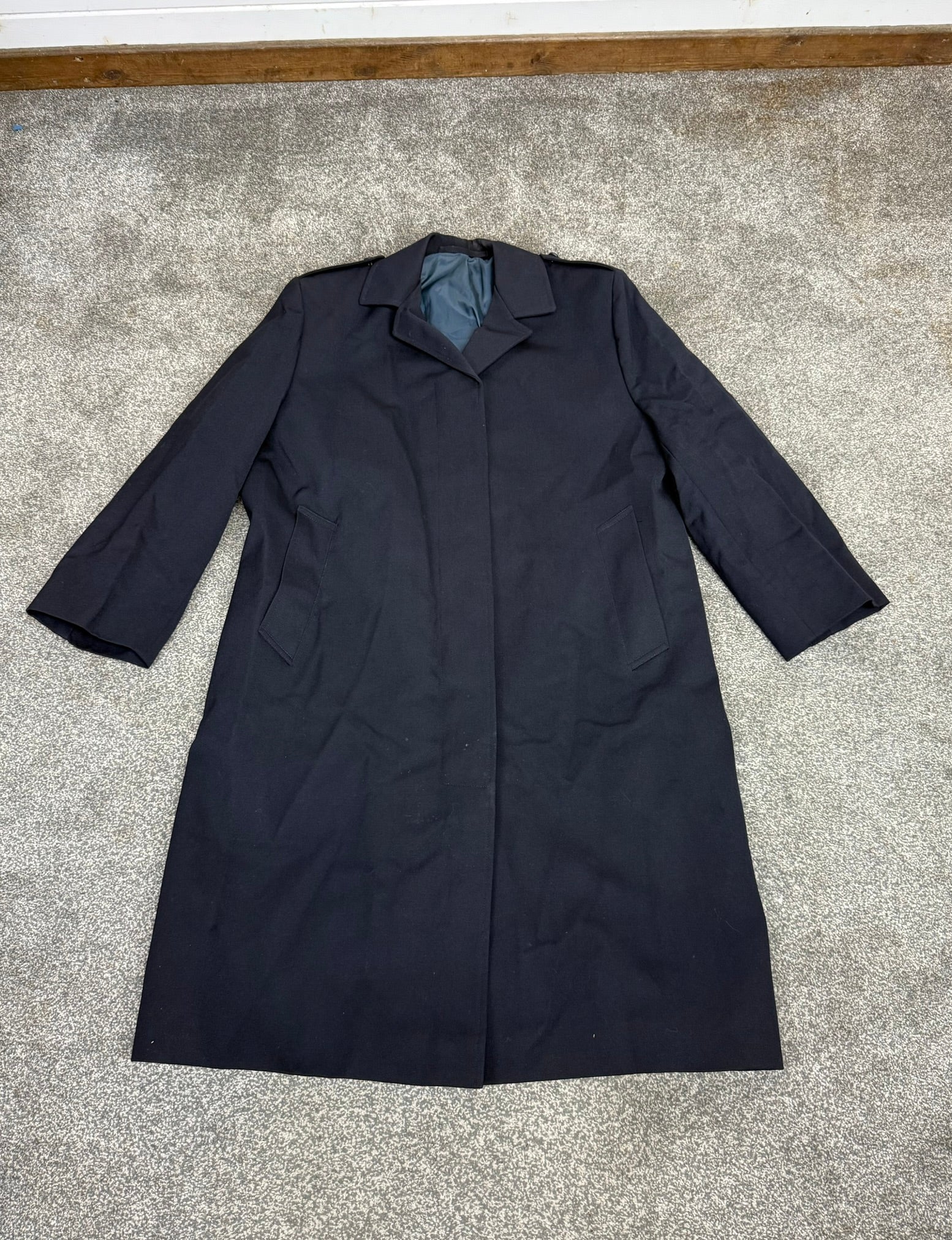 Ex Police Vintage Grantham Weatherwear Overcoat Trenchcoat Long Coat ...