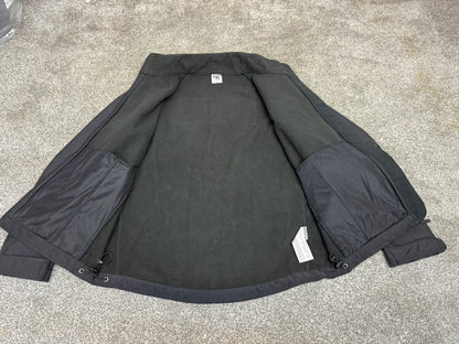Ex Police Black Soft Shell Fleece Plain Jacket Security Patrol TV Film Model