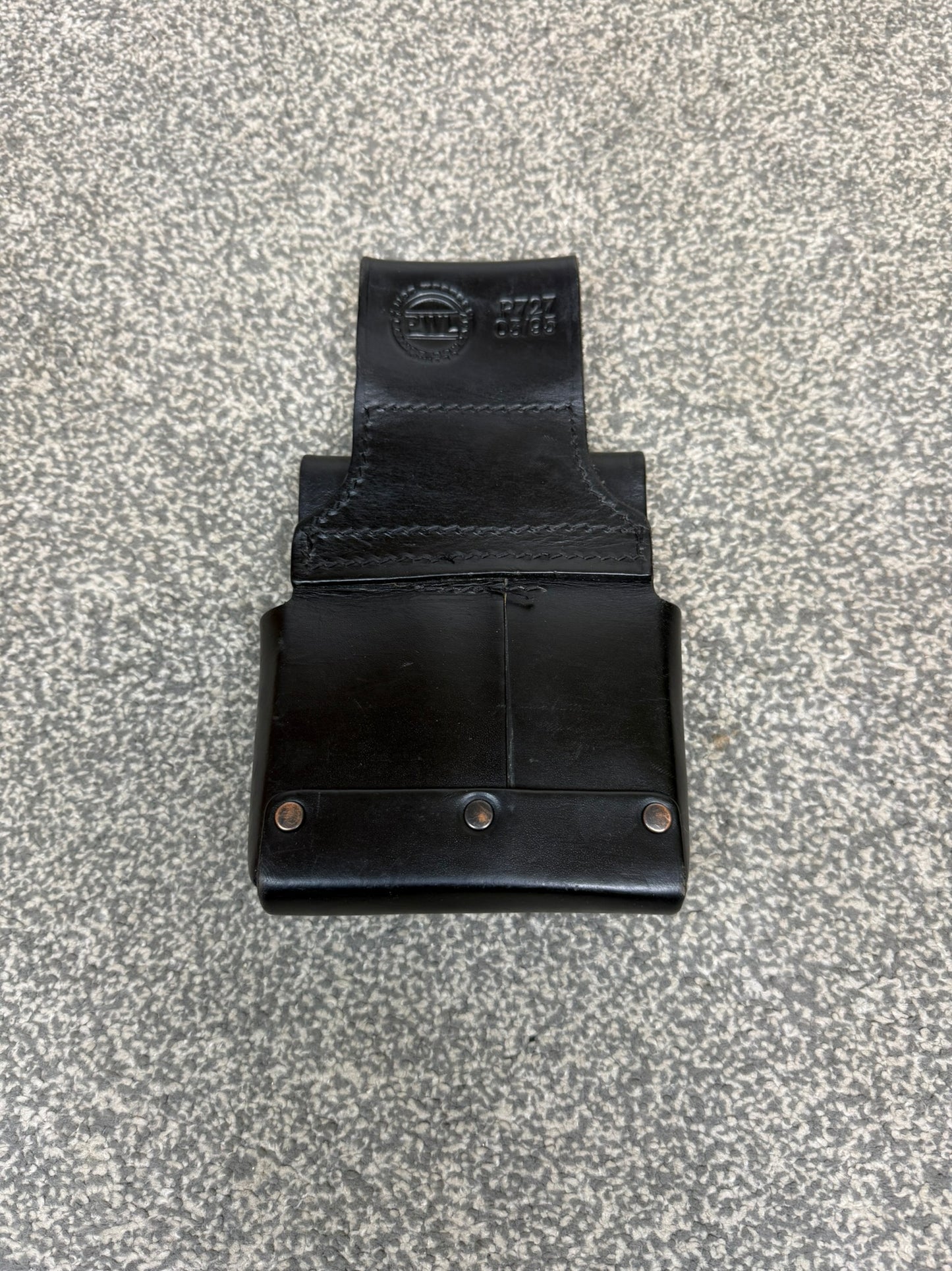 Ex Police PWL Leather Glock Triple Mag Ammo Pouch Airsoft Collector Display