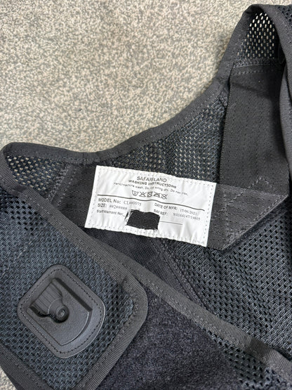 Safariland Black Molle Vest Taser Holster & Pouches Tactical Security Vest - Medium