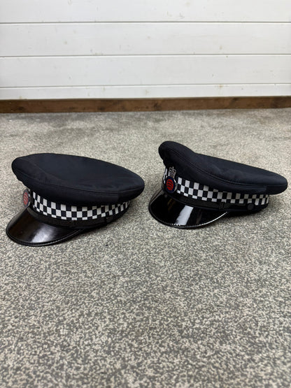 2x Ex Essex Police Peak Caps Patrol Hat Collector Memorabilia Display
