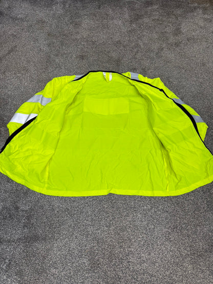 Ex Police Hi Vis Lightweight Long Sleeve Vest BADGED Hook & Loop