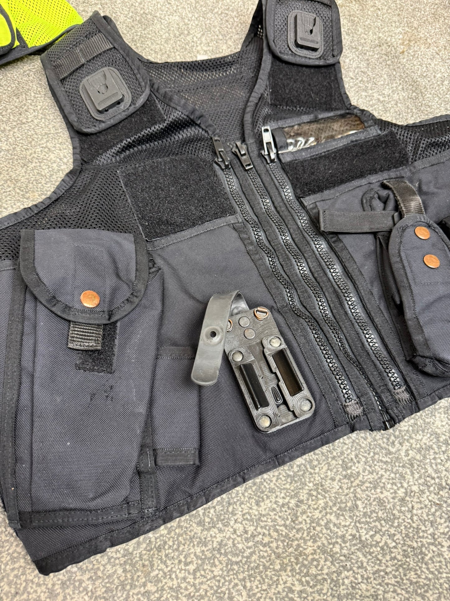 3x Ex Police Arktis Utility Tac Vest Black & Hi-Vis Job Lot Security Equipment Patrol