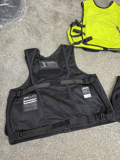 3x Ex Police Arktis Utility Tac Vest Black & Hi-Vis Job Lot Security Equipment Patrol