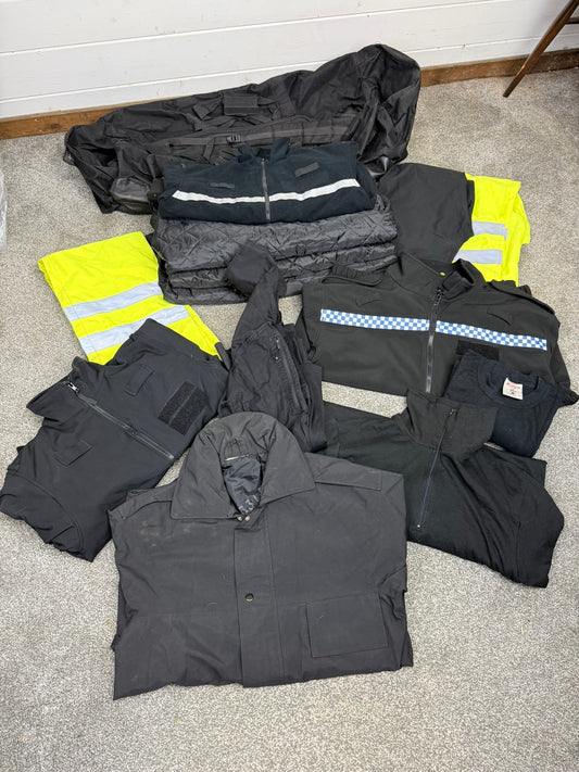 Ex Police Fleece Soft Shell Jacket Liners Trousers Holdall Job Lot
