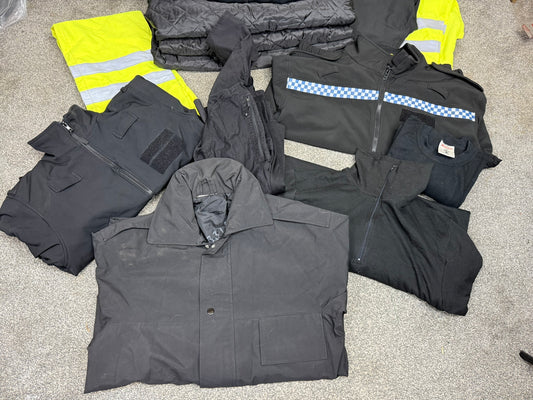 Ex Police Fleece Soft Shell Jacket Liners Trousers Holdall Job Lot
