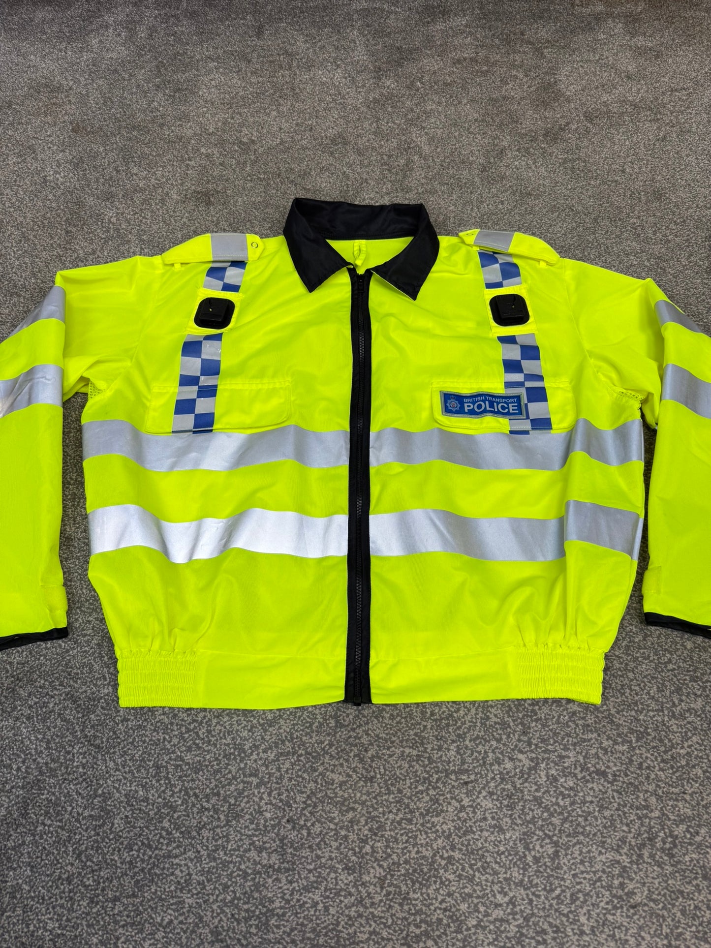 Ex British Transport Police BTP Hi Vis Vest Bomber Vest Collector Display TV Film Uniform