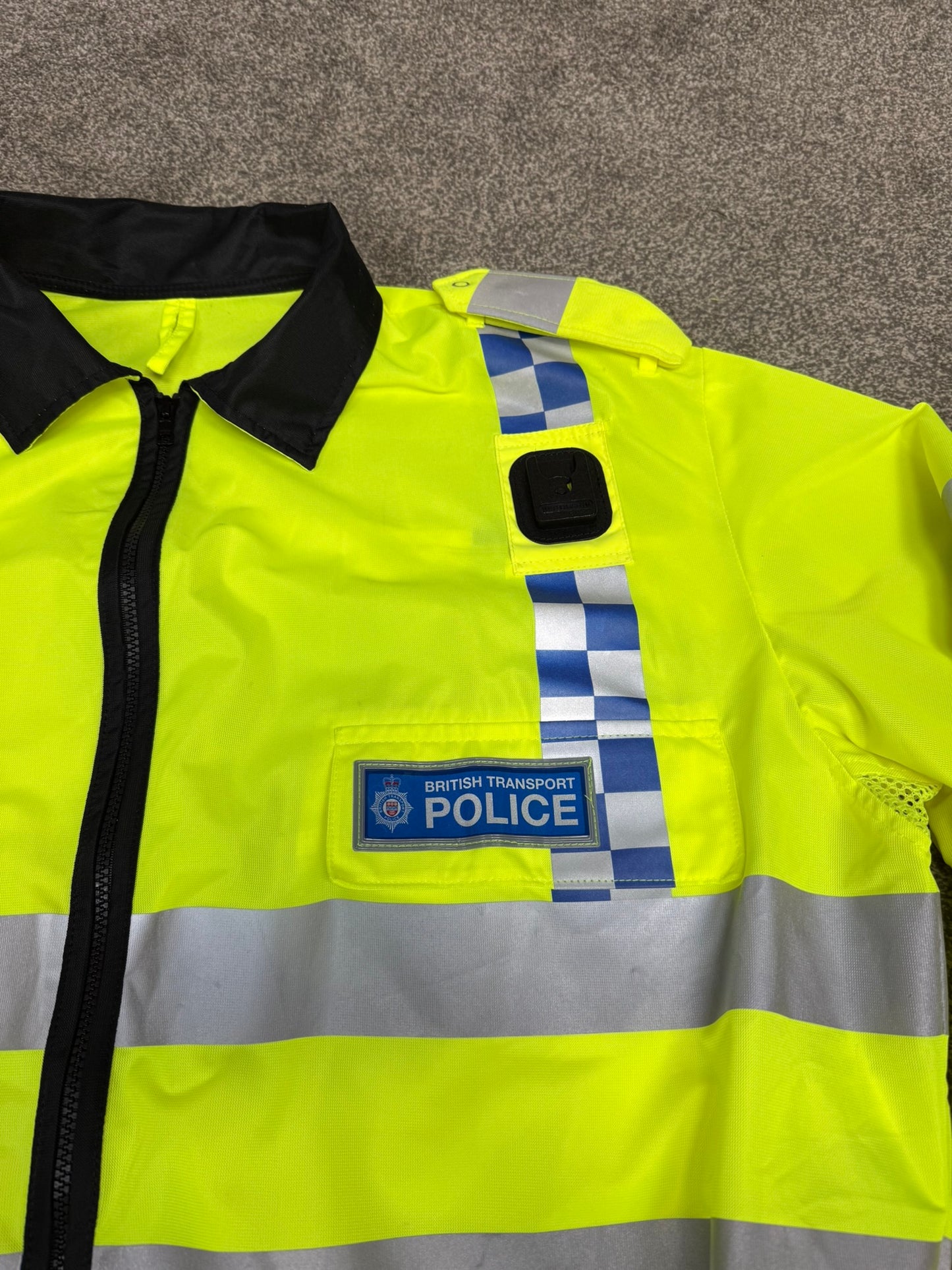Ex British Transport Police BTP Hi Vis Vest Bomber Vest Collector Display TV Film Uniform