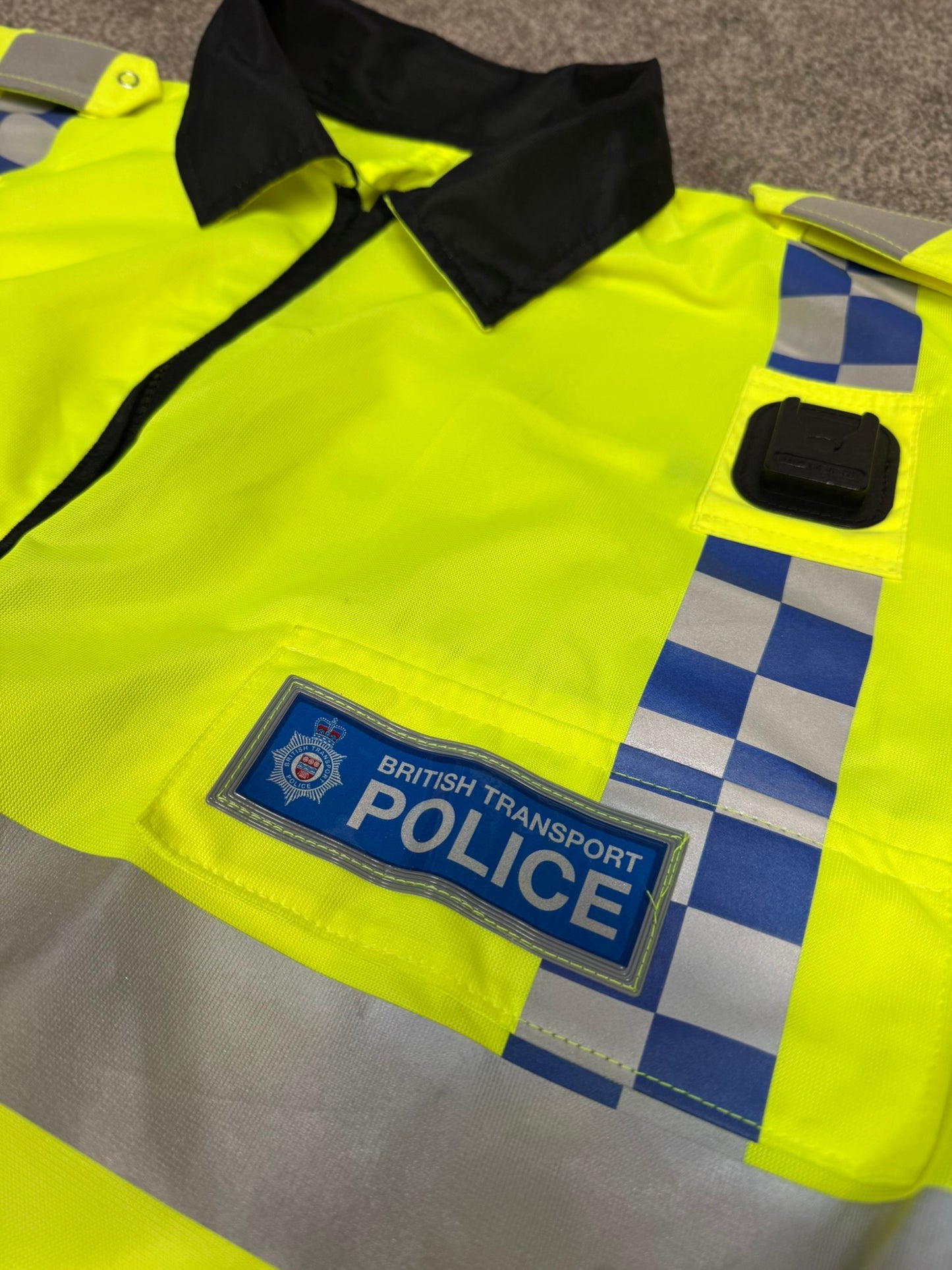 Ex British Transport Police BTP Hi Vis Vest Bomber Vest Collector Display TV Film Uniform