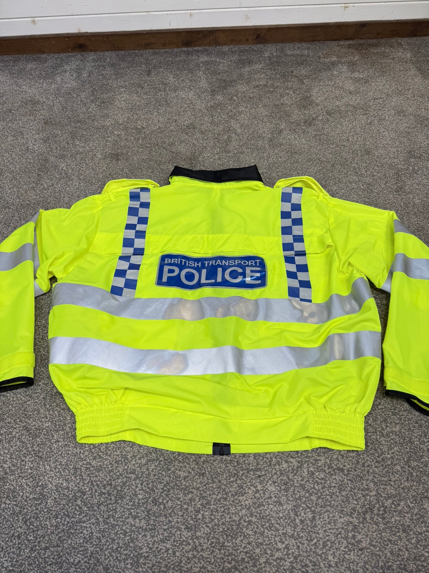 Ex British Transport Police BTP Hi Vis Vest Bomber Vest Collector Display TV Film Uniform