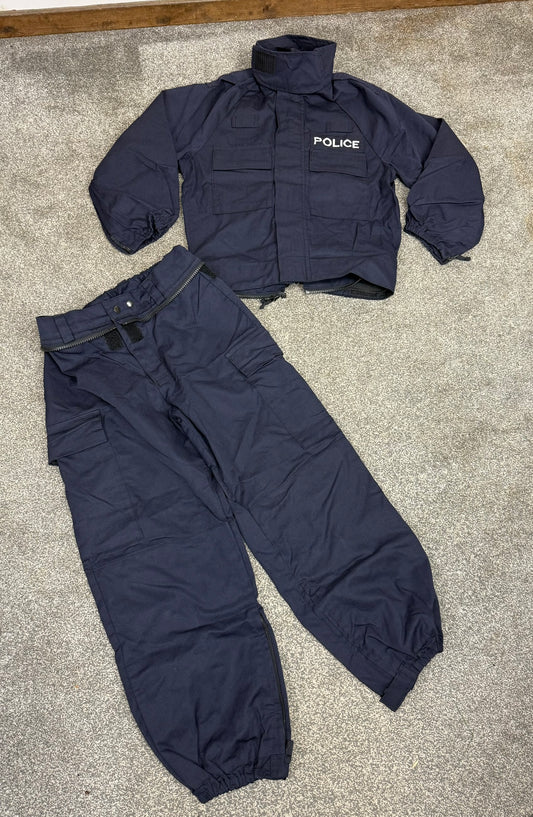 Ex Police 2 Piece Coverall Riot Suit MEDIUM Derby Unitex - Badged