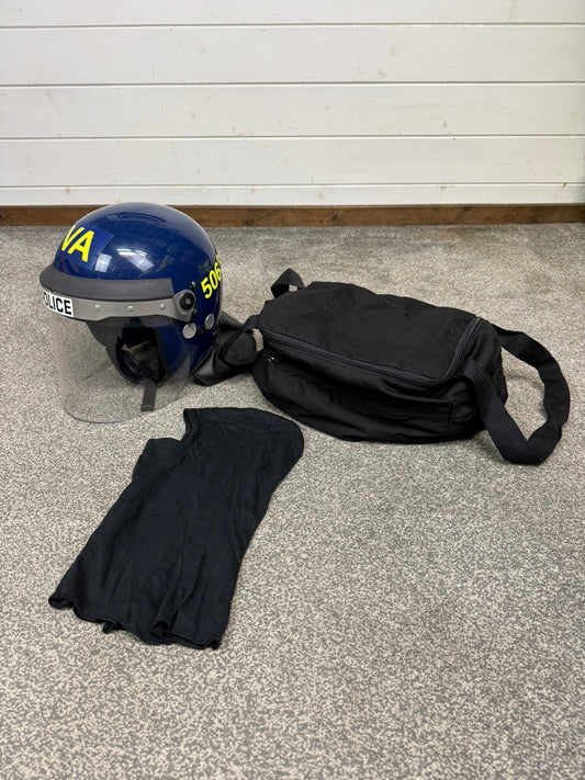 Ex Police Argus Riot Helmet Hood & Bag APH05G TV Film Collectable Display