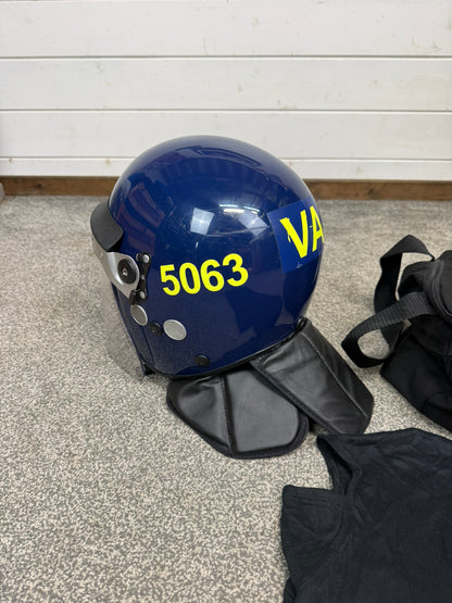 Ex Police Argus Riot Helmet Hood & Bag APH05G TV Film Collectable Display