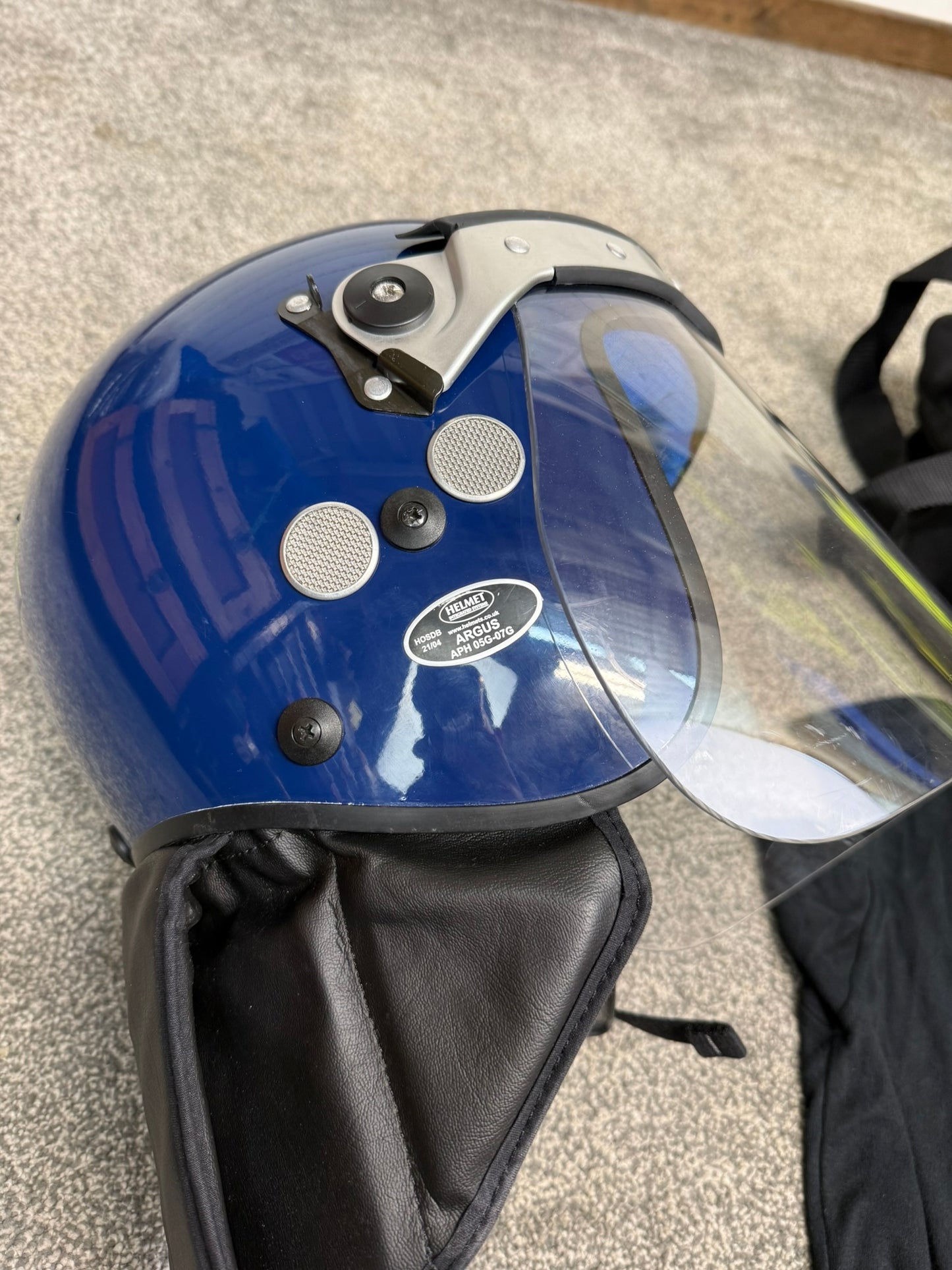 Ex Police Argus Riot Helmet Hood & Bag APH05G TV Film Collectable Display