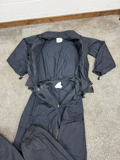 Ex Police 2 Piece Coverall Riot Suit SMALL Derby Unitex - Badged