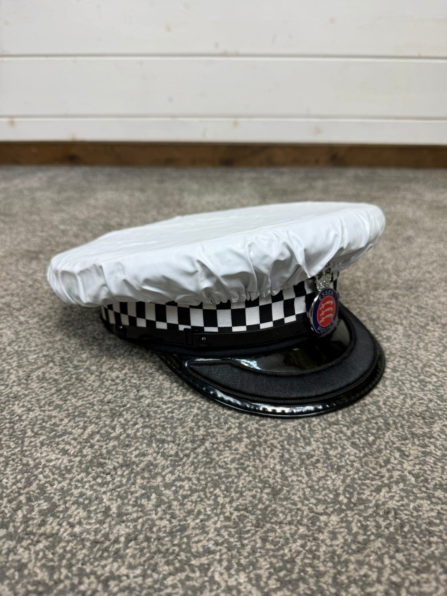 Ex Essex Police Inspector Peak Cap Traffic Hat Collector Memorabilia Display