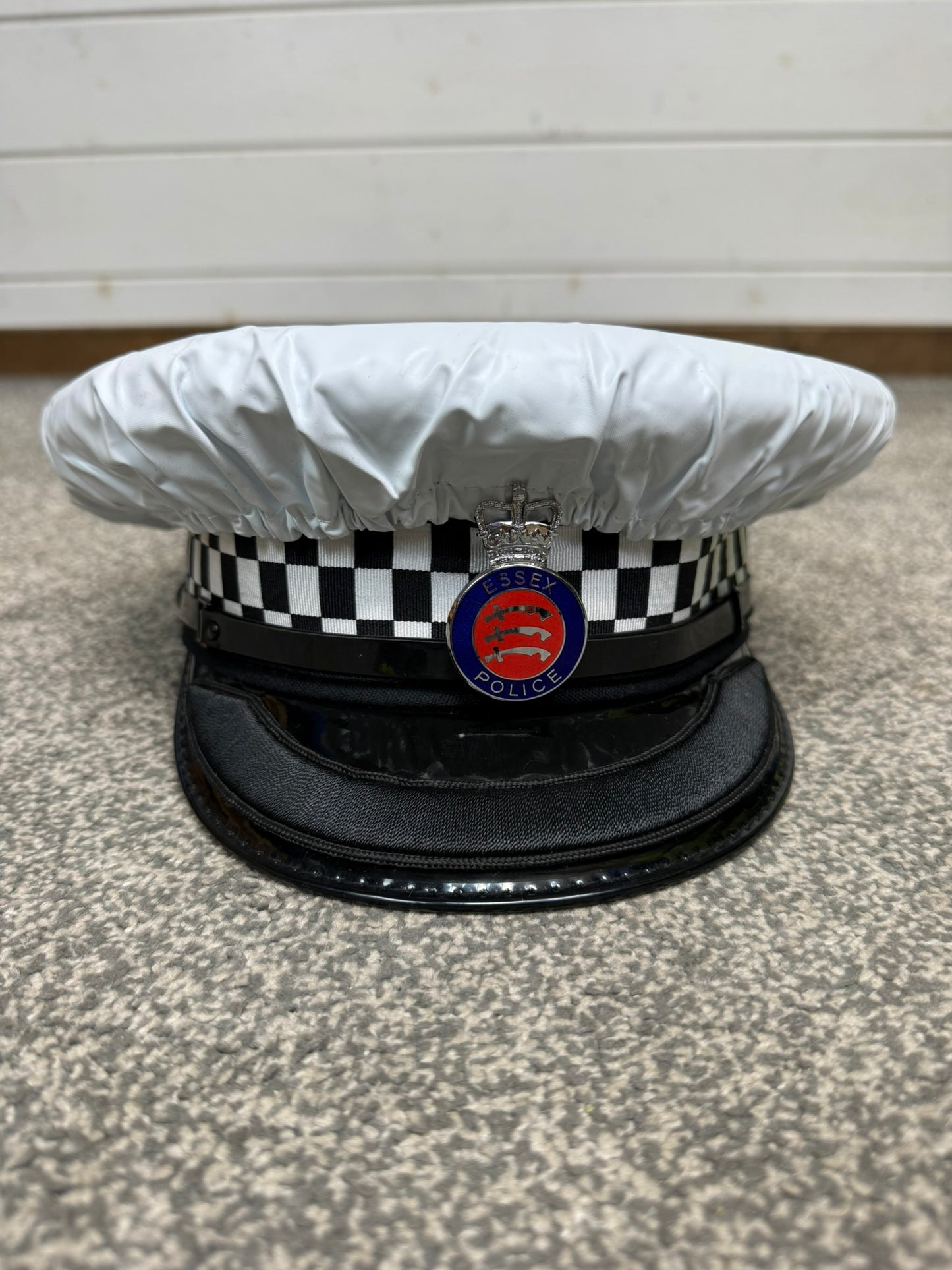 Ex Essex Police Inspector Peak Cap Traffic Hat Collector Memorabilia Display
