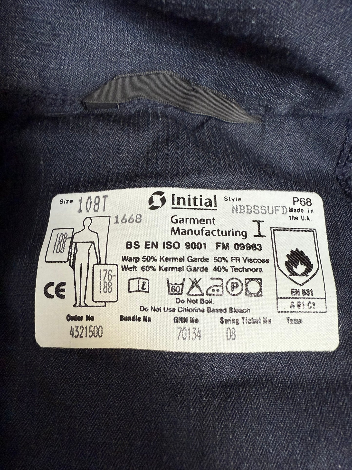 Ex Police Coverall Riot Suit LARGE PSU Riot Overalls - Badged