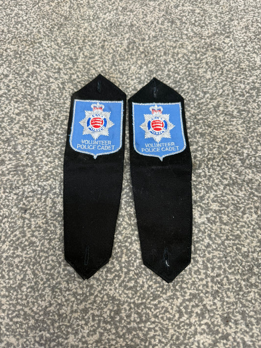 Essex Police Volunteer Police Cadet Epaulettes PAIR Collector Memorabilia Display