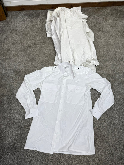 10x Ex Police White Shirt Job Lot Mixed Bundle Good Condition