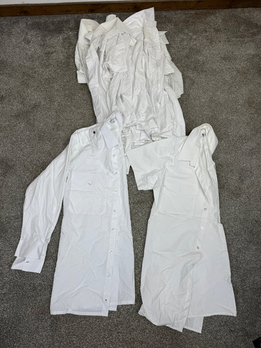 10x Ex Police White Shirt Job Lot Mixed Bundle Good Condition