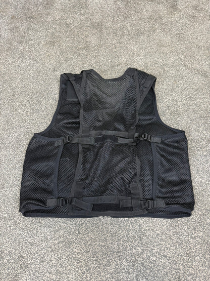 Ex Police Black Utility Tac Vest LARGE Equipment Vest Security Patrol Airsoft