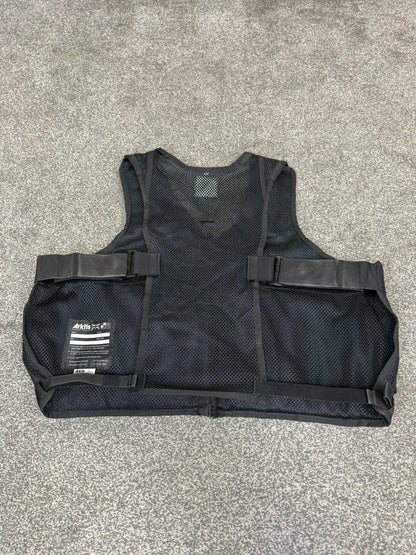 Ex Police Arktis Black Utility Tac Vest LARGE Equipment Vest Security Patrol Airsoft