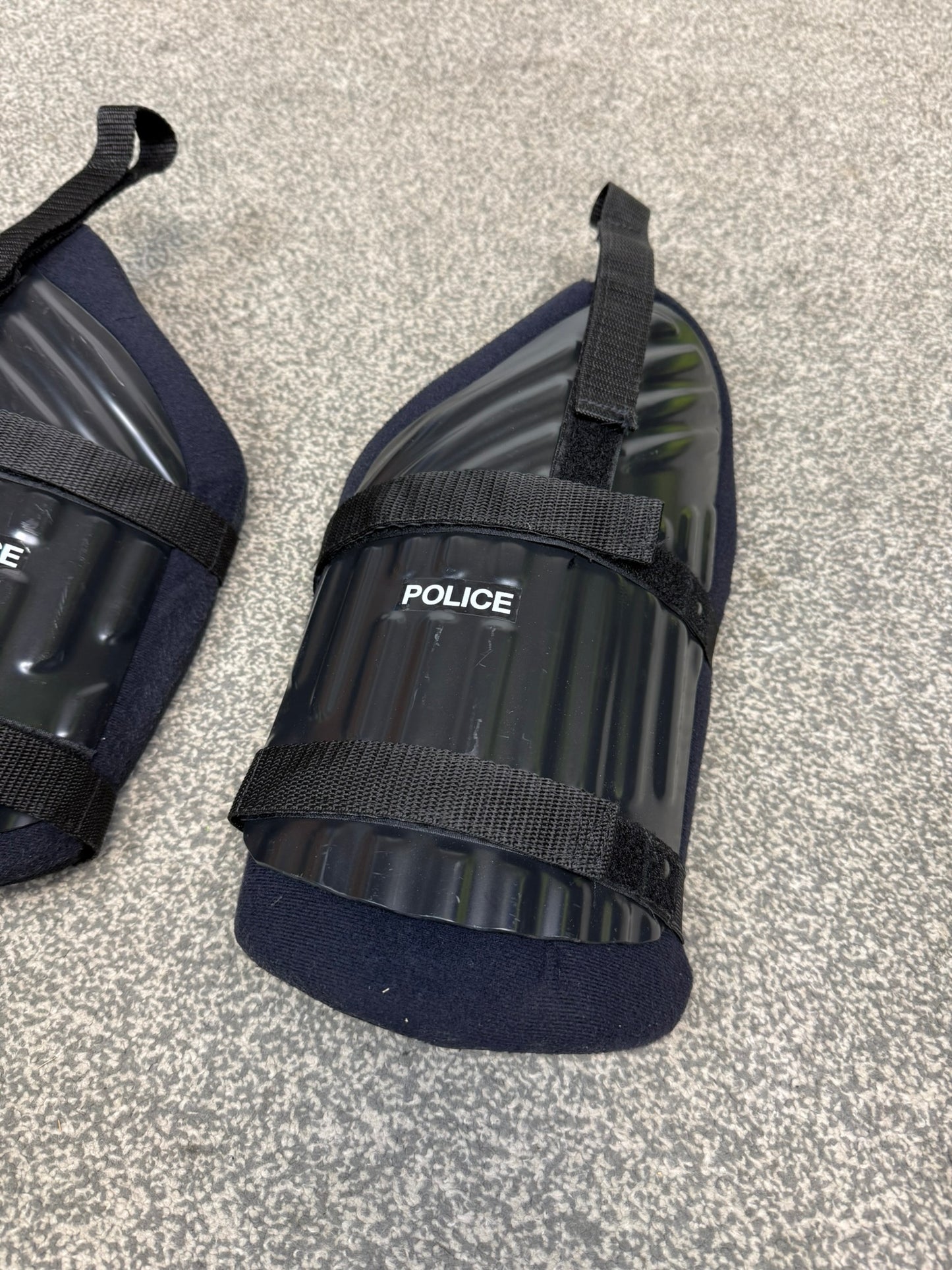 Ex Police Public Order Riot Thigh Guards BADGED TV Film Uniform
