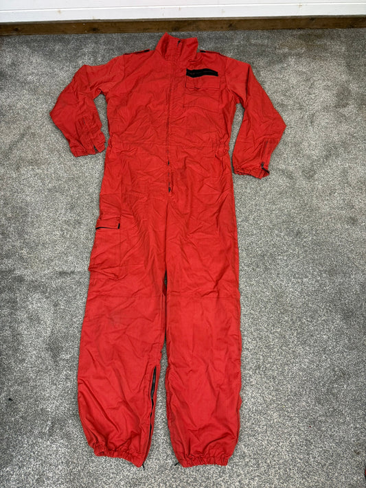 Ex Police Red Derby Unitex Coverall Riot Suit Flame Resistant Riot Overalls 42.5"