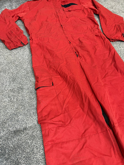 Ex Police Red Derby Unitex Coverall Riot Suit Flame Resistant Riot Overalls 42.5"