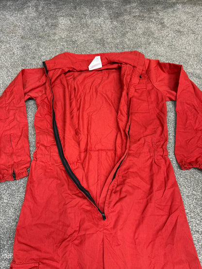 Ex Police Red Derby Unitex Coverall Riot Suit Flame Resistant Riot Overalls 42.5"