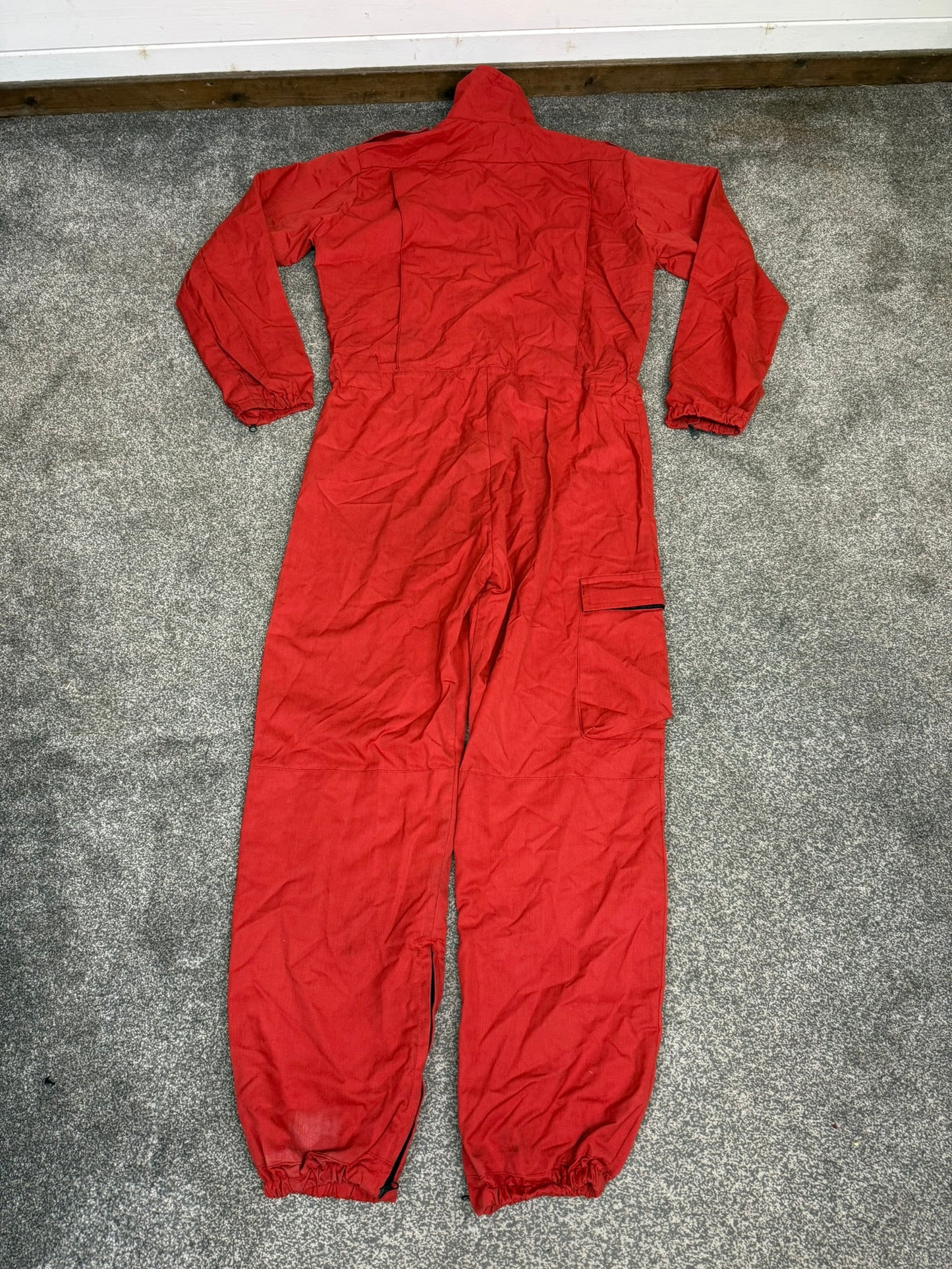 Ex Police Red Derby Unitex Coverall Riot Suit Flame Resistant Riot Overalls 42.5"