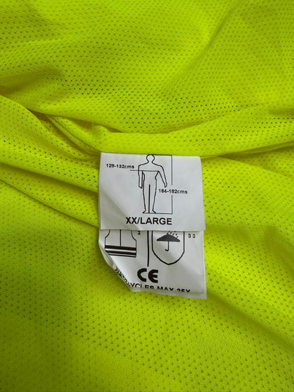 Ex Police Hi Vis Waterproof Cycling Jacket Cycle Coat Scooped Security Walking - XXL